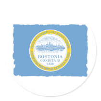 City of Boston Flag Stickers
