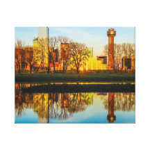 City of Dallas Stretched Canvas Prints