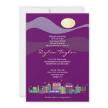 City of David Jewish Baby Naming Invitation Hebrew
