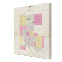 City of Ellsworth, Ellsworth County, Kansas Stretched Canvas Print