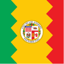 City of Los Angeles flag Photo Cutouts