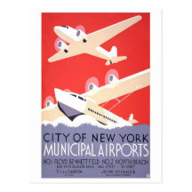City of New York Municipal Airports Post Cards
