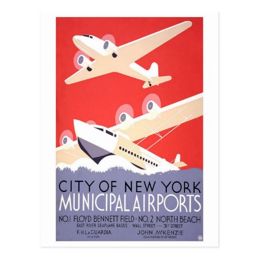 City of New York Municipal Airports Post Cards