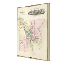 City of Oshkosh, county seat of Winnebago Co Gallery Wrapped Canvas