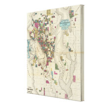 City Of Seattle And Environs Canvas Print
