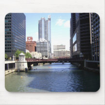 City Right By the Lake Mouse Pad