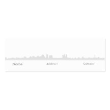 City - Skinny Business Card Template