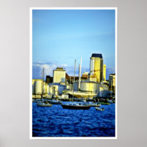 City Skyline, Auckland, North Island Print