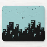 city skyline - night mousepads