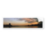 City Sunset Skyline Bumper Sticker
