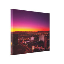 City - Vegas - NY - Sunrise over the city Canvas Prints