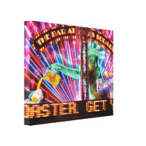 City - Vegas - NY - The Bar at Times Square Gallery Wrap Canvas