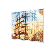 City Voltage Breaks Stretched Canvas Prints