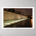 City Waterfall At Dusk posters