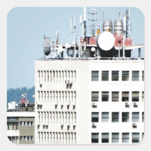 city windows square sticker