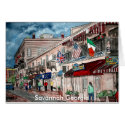 Cityscape architecture historical art, Savannah... cards