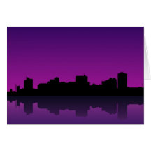 cityscape greeting card