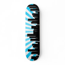 cityscape skate deck