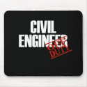 CIVIL ENGINEER DARK mousepads
