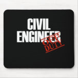 CIVIL ENGINEER DARK mousepads