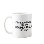 Civil Engineer Deadly Ninja by Night mugs