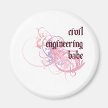 Civil Engineering Babe Refrigerator Magnets