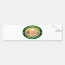 Civil Engineering Drinking Team Bumper Sticker