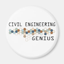 Civil Engineering Genius Magnets