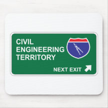 Civil Engineering Next Exit Mouse Mat