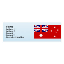 Civil Ensign Australia, Australia Business Card Template