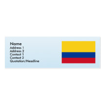 Civil Ensign Ecuador, Equador Business Card