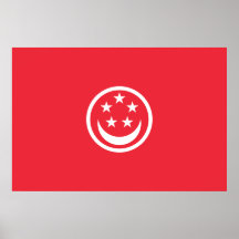 Civil Ensign Of Singapore, Singapore Poster