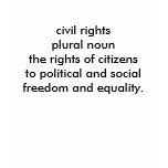 CIVIL RIGHTS Destroyed T T-shirt