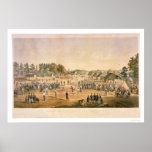Civil War Baseball 1863 Poster