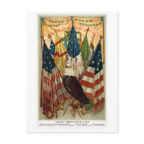 Civil War Battle Flags no.1 Postcard