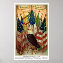 Civil War Battle Flags no.1 Poster
