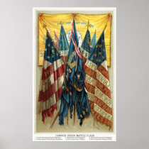 Civil War Battle Flags no.3 Print