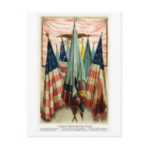 Civil War Battle Flags no.5 Postcard