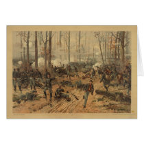 Civil War Battle of Shiloh by Thur de Thulstrup Card