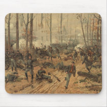 Civil War Battle of Shiloh by Thur de Thulstrup Mousepads