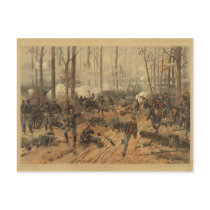 Civil War Battle of Shiloh by Thur de Thulstrup Post Cards