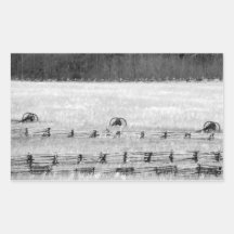 Civil War Battlefield Cannons Rectangular Stickers