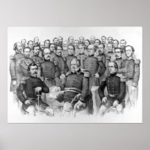 Civil War Generals of the Union poster/print