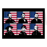 Civil War Heroes and the American Flag cards