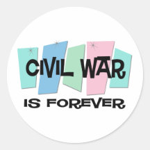 Civil War Is Forever Stickers