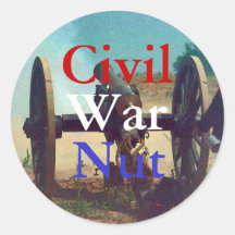 Civil War Nut Sticker