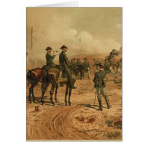 Civil War Siege of Atlanta by Thure de Thulstrup Greeting Cards