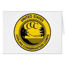 Civilian Conservation Corps CCC commemorative Greeting Card