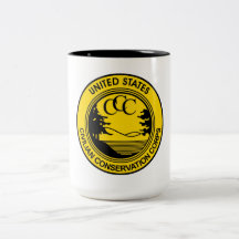 Civilian Conservation Corps CCC commemorative Coffee Mugs