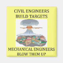 civilmechanical engineers fridge magnet